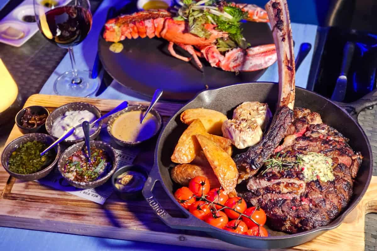 surf and turf offerings at horizon hilton