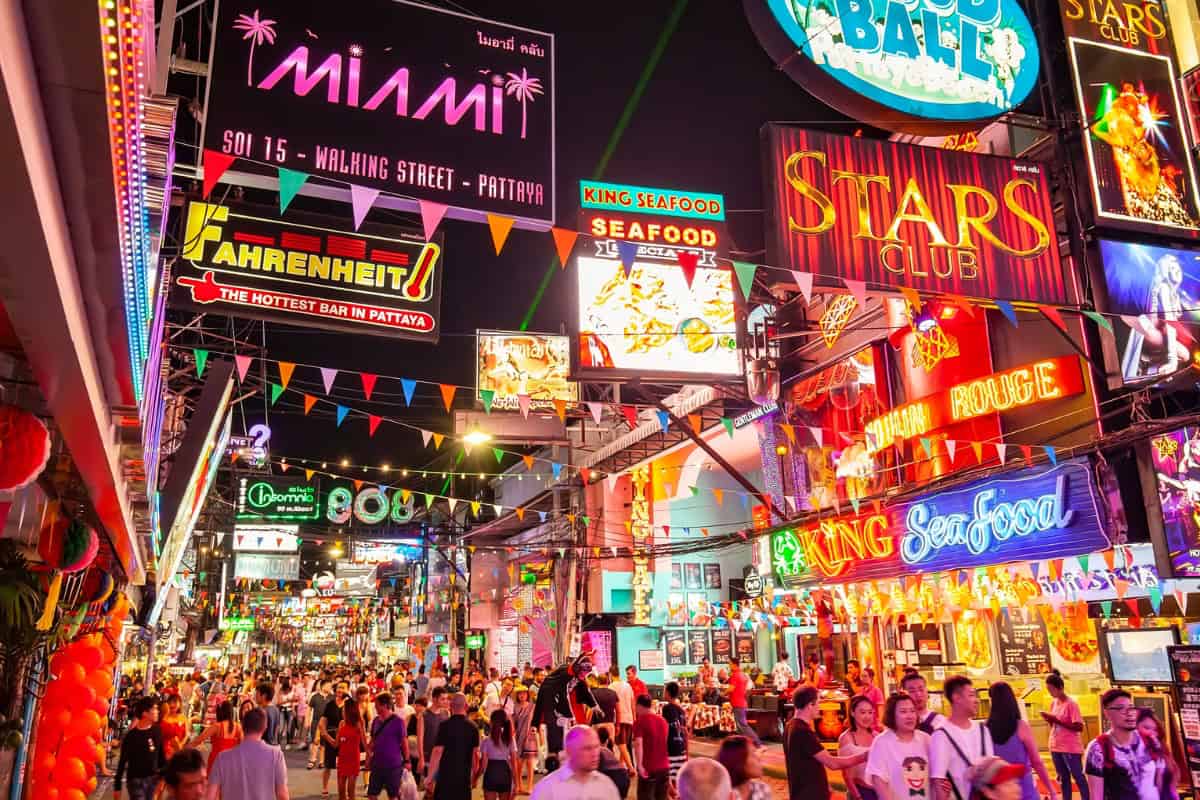 walking street on our pattaya map